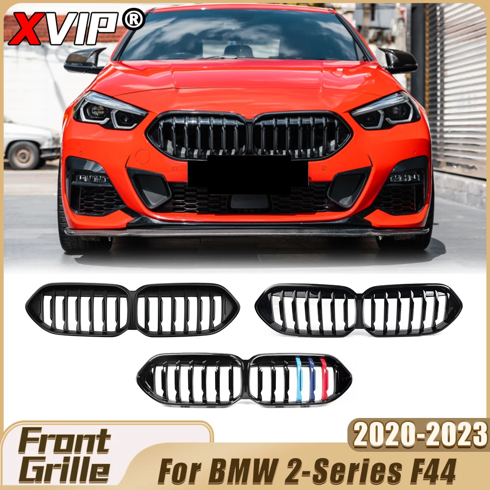 

Матовая черная решетка бампера XVIP в стиле Single Line, глянцевая гоночная решетка M-Color, верхняя решетка для BMW 2 серии F44 Coupe 2020-2023