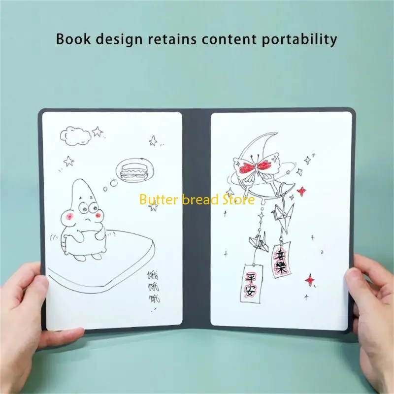 W89c Desk Double Beboard Notebbook для офисной встречи. Написание рисунка