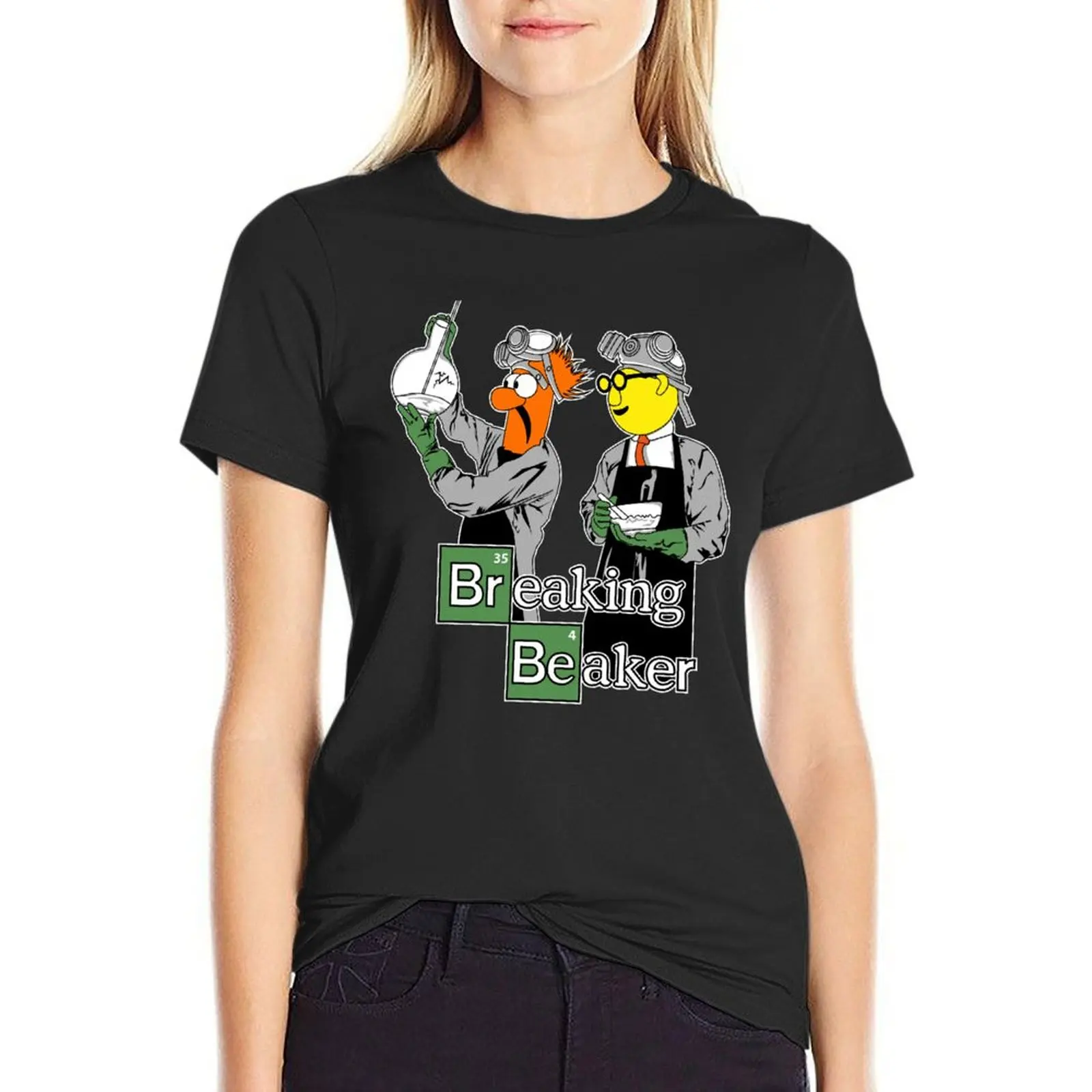 

Breaking Beaker T-Shirt anime clothes sports fans customs graphic t-shirts for Women