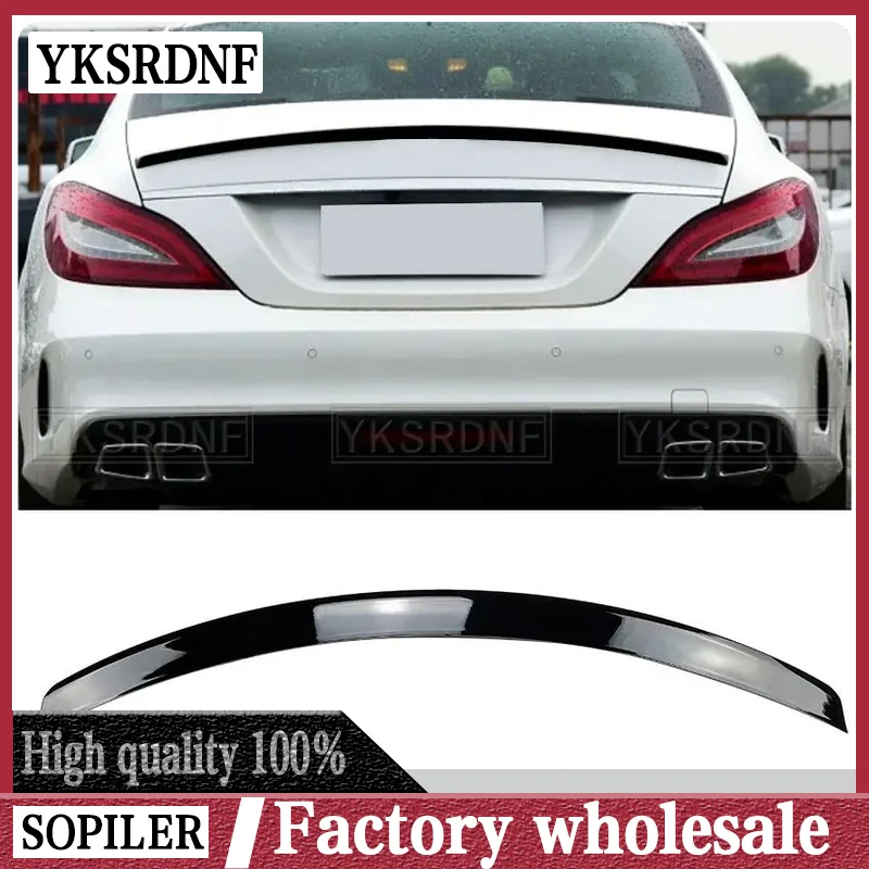 YKSRDNF For Mercedes CLS Class W218 Spoiler black Rear Trunk Spoiler Wing AMG Style 2011 2012 2013 2014 2015 2016