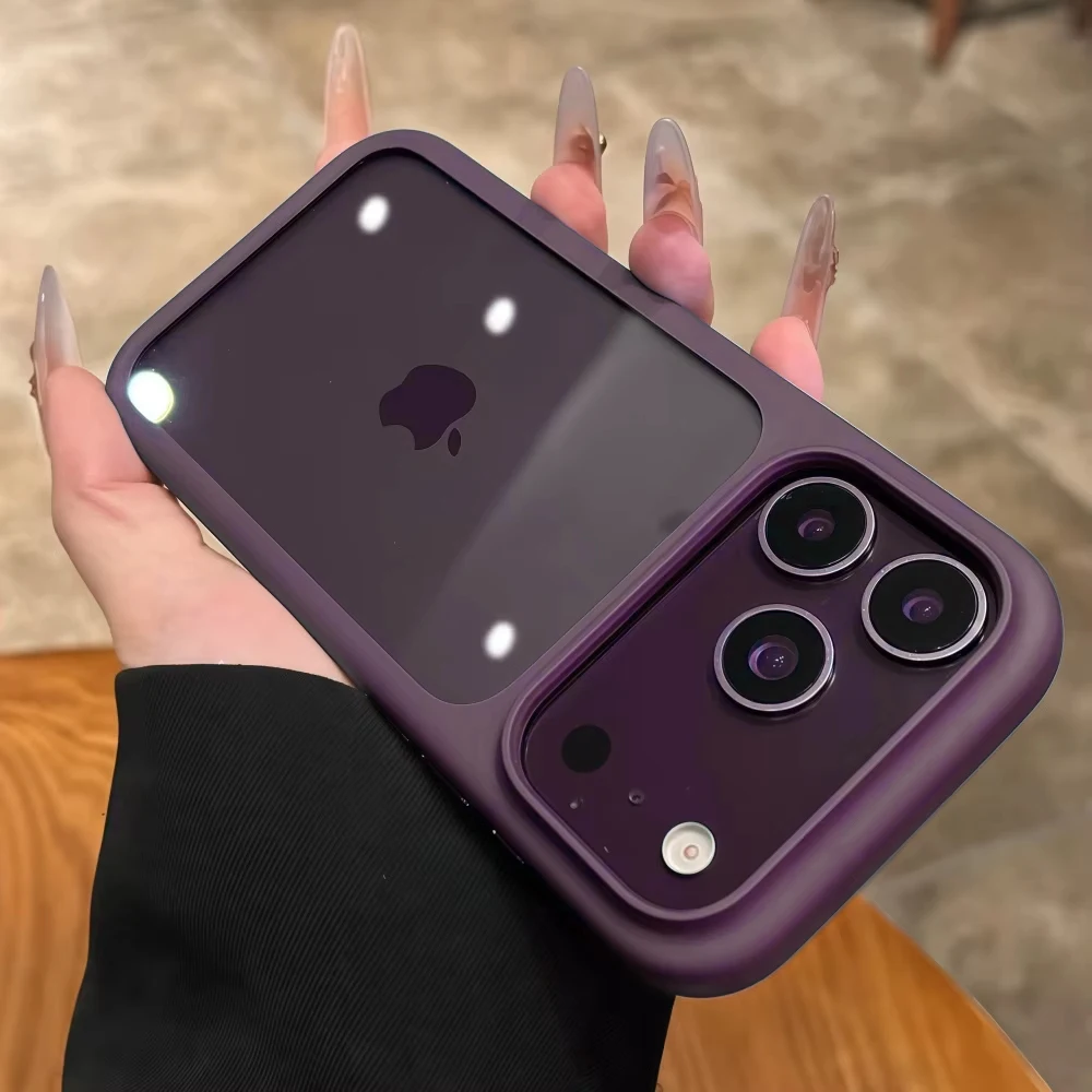 Intelligente Kamera-Touch-Taste Kristallklare Handyhülle für iPhone 18 17 Pro Max 16 Pro Air Transparente Stoßfeste Hülle Funda