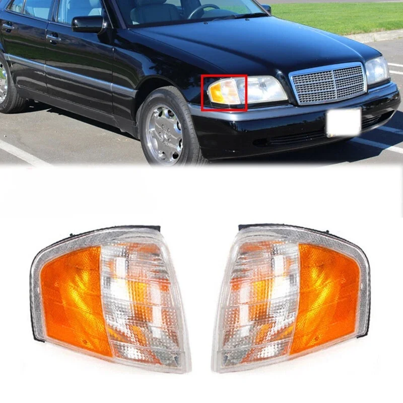 A2028261143 A2028261243 For 1994-2000 Mercedes Benz C Class W202 C200 C220  C230 C240 C280  Turn Signal Corner Light Headlight