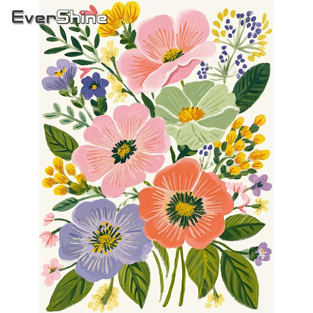 Evershine Diamant-Mosaik-Blume, vollständig bestickte Gänseblümchen-Strassmalerei, geeignet für Anfänger, handgemachtes Hobby