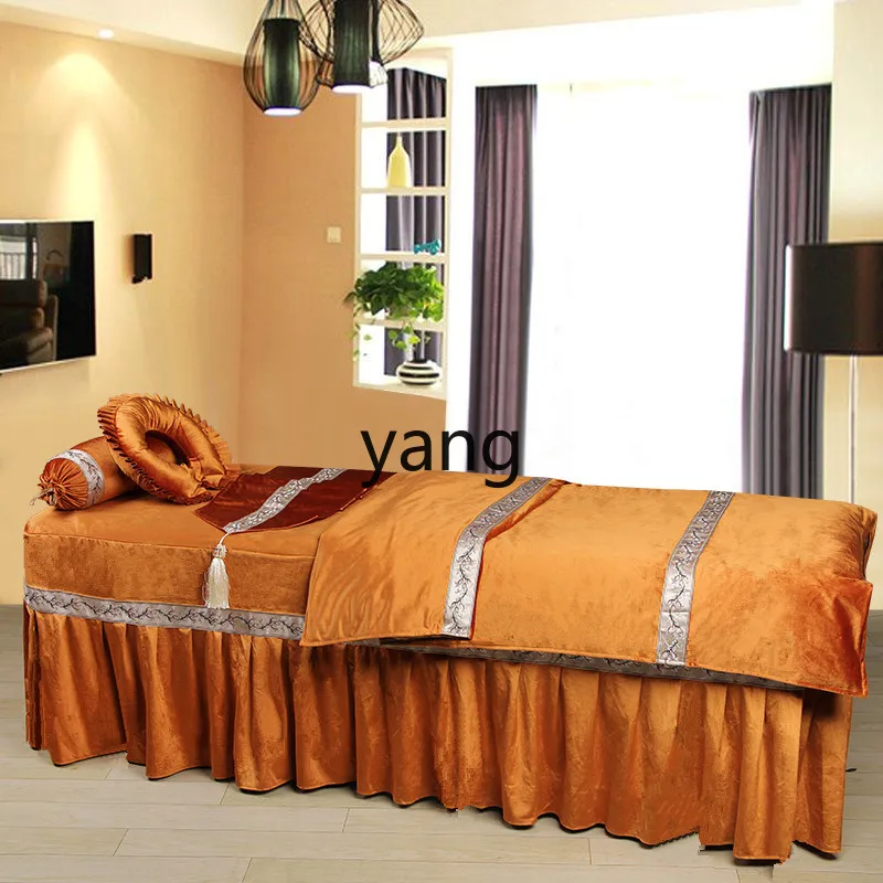 Ltt bedspread four-piece simple beauty bed, custom-made bedspread for beauty salons