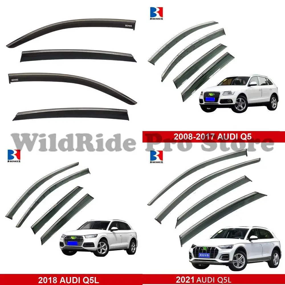 

1 set rain shield side window sun visor wind deflector for Audi Q5 E-TRON 2022-2023