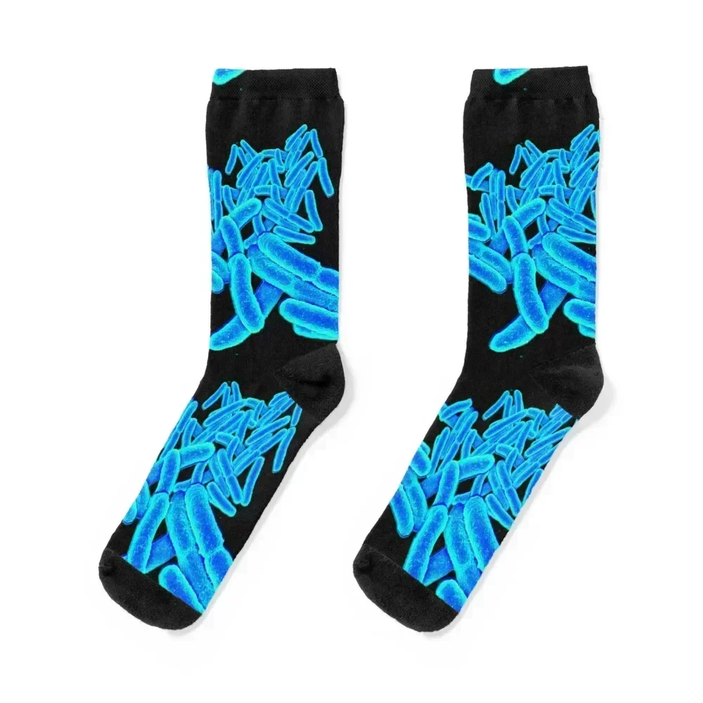 Blue Bacteria Socks funny gift crazy compression valentine gift ideas Socks For Man Women's