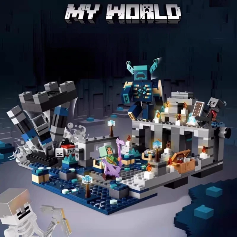 

21246 Dark World Building Blocks, Construction Game Assembly Building Block Model, DIY Gift