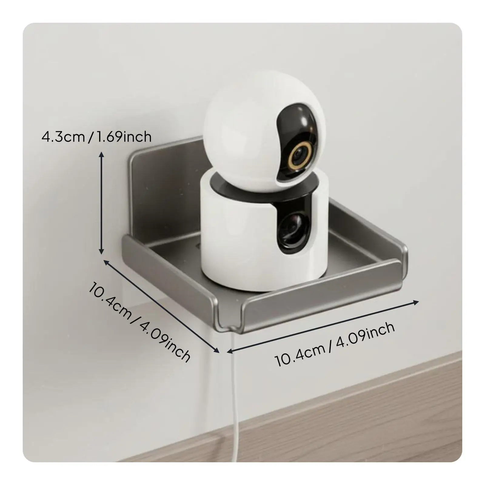 Wall Mount Bracket Universal Camera Wall Mount Bracket Carbon Steel Base Widened Platform for Stable Devices