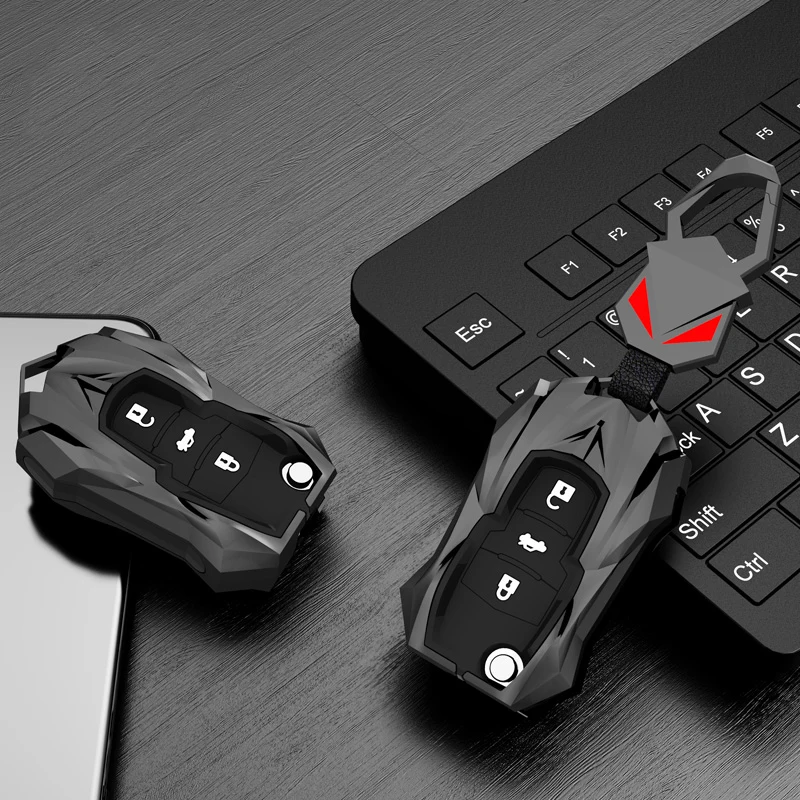 Zinc Alloy Car Key Case Cover for Hyundai i10 i20 ix20 i30 ix35 for Kia Ceed Soul Sportage Venga Keychain Lanyard Accessories