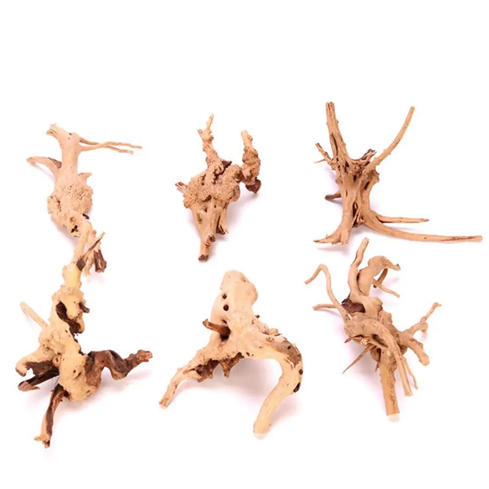 Decoración Artística de Madera para Acuarios, Adorno Natural para Terrarios de Reptiles, Tronco de Planta, Raíz de Cuco, Madera Flotante