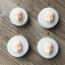 3D Baby Face Silicone Mold Chocolate Polymer Clay Process Mold Manual Process Baby Face Mold Sugar Process Baking Tools