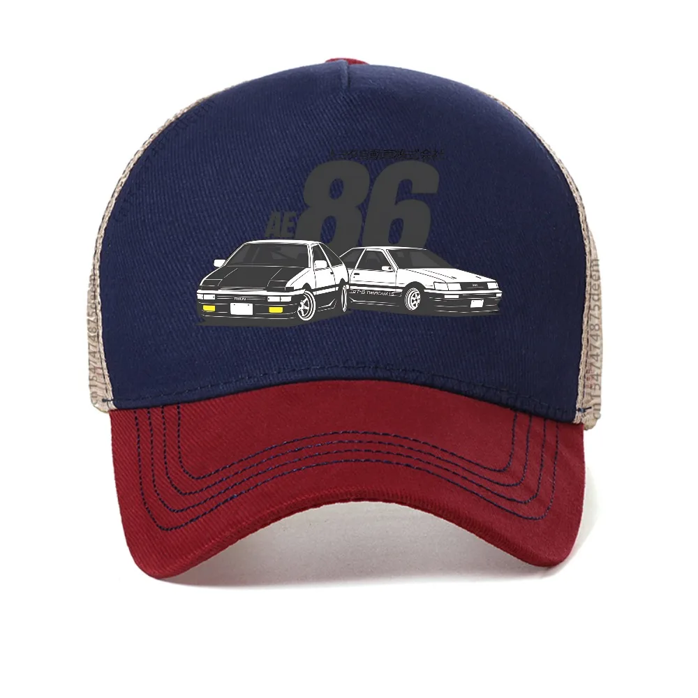 Initial D Manga 86 Breathable baseball cap fashion summer unisex mesh sun caps outdoor casual adjustable Snapback hats