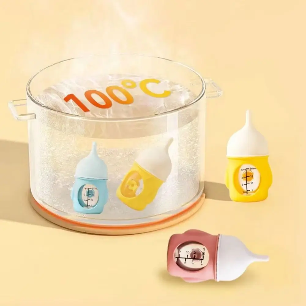 

80ML Kitten Nipple Bottle Anti Choking Bite Resistance Puppy Milk Feeder Silicone with Scale Kitten Feeding Bottle