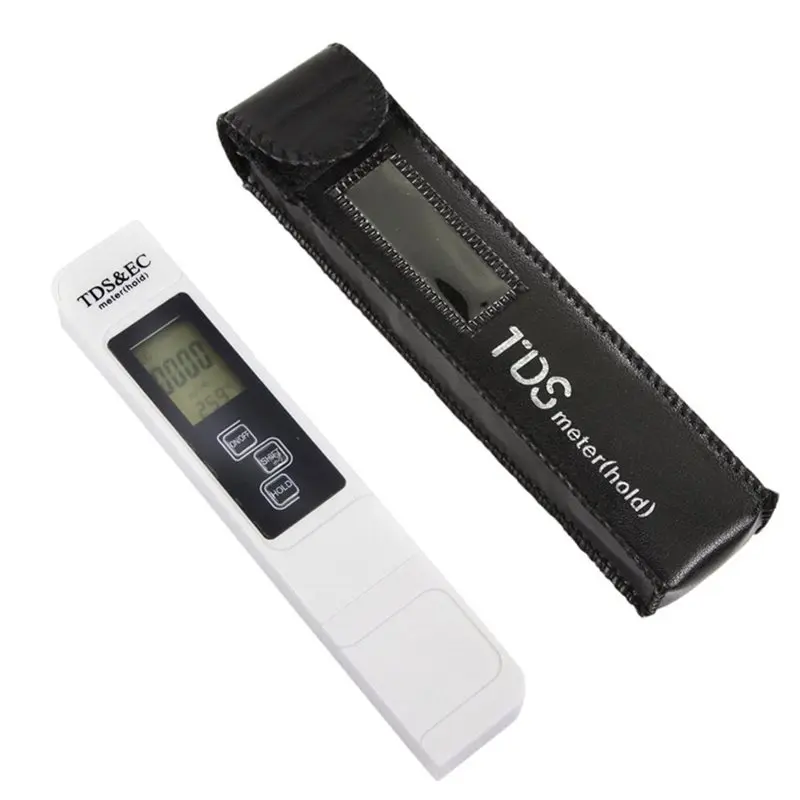 B-T Water Purity TDS EC Meter Tester 2PCS 4 In 1 Digital Water Quality Tester 0-9999 PPM Measurement Range Temperature Meter