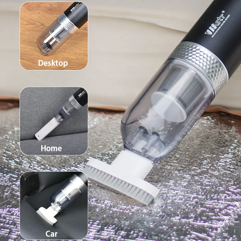 Многофункциональный пылесос 3-в-1, беспроводной ручной пылесос с воздушной помпой для кемпинга, с перезаряжаемым устройством типа с