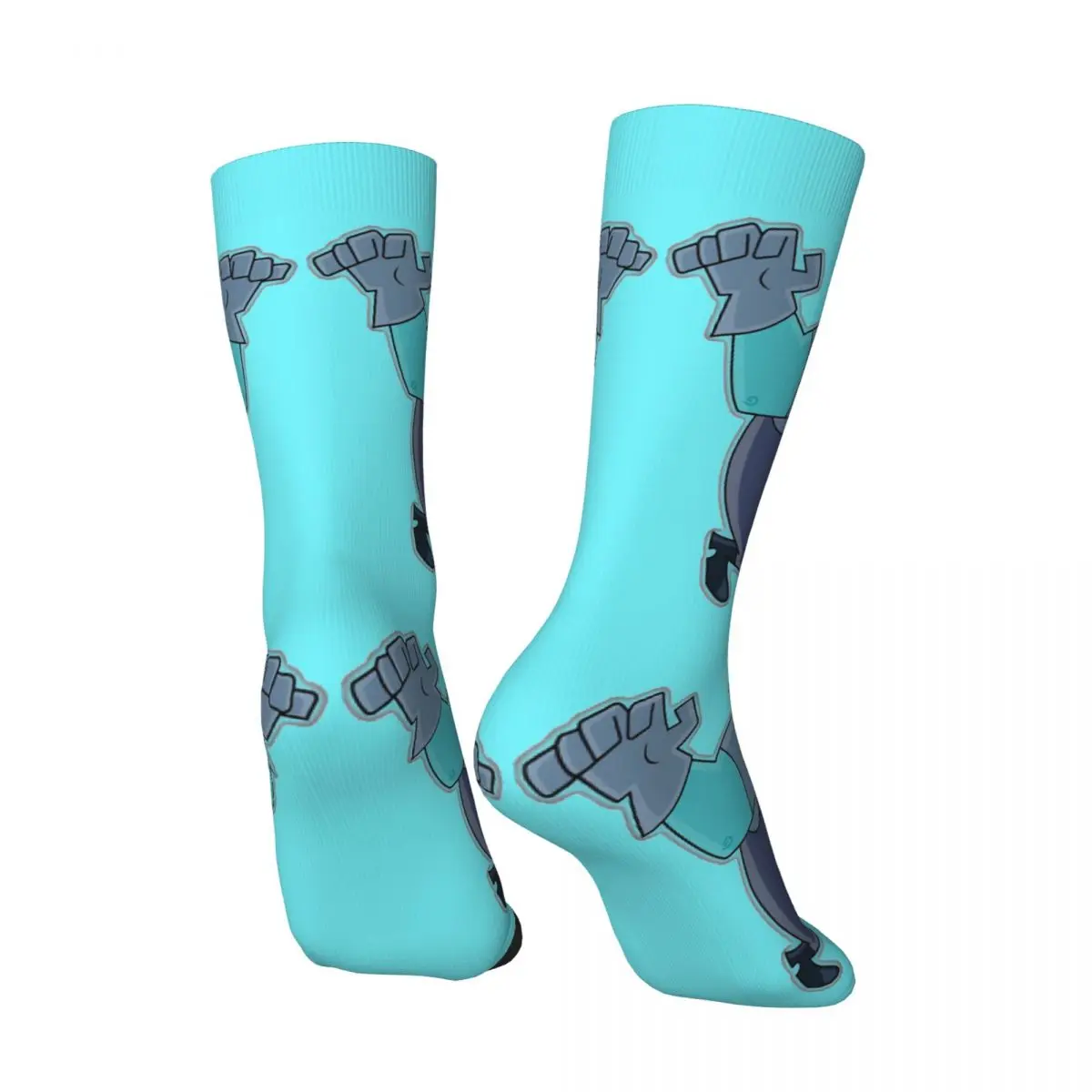 Happy Funny Men's compression Socks Box Ghost Retro Harajuku Adventure anime Danny Phantom Hip Hop Seamless Crew Crazy Sock