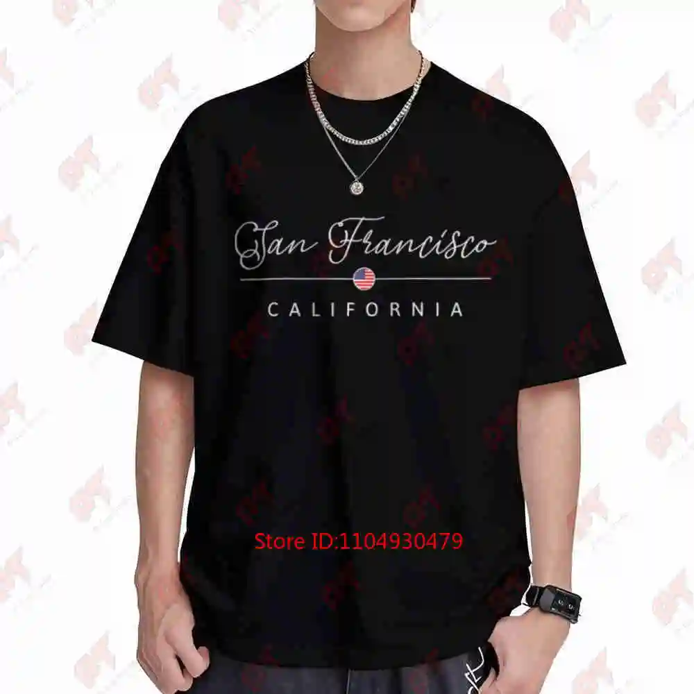 San Francisco California Short Sleeve Tee 100% Cotton T-Shirt
