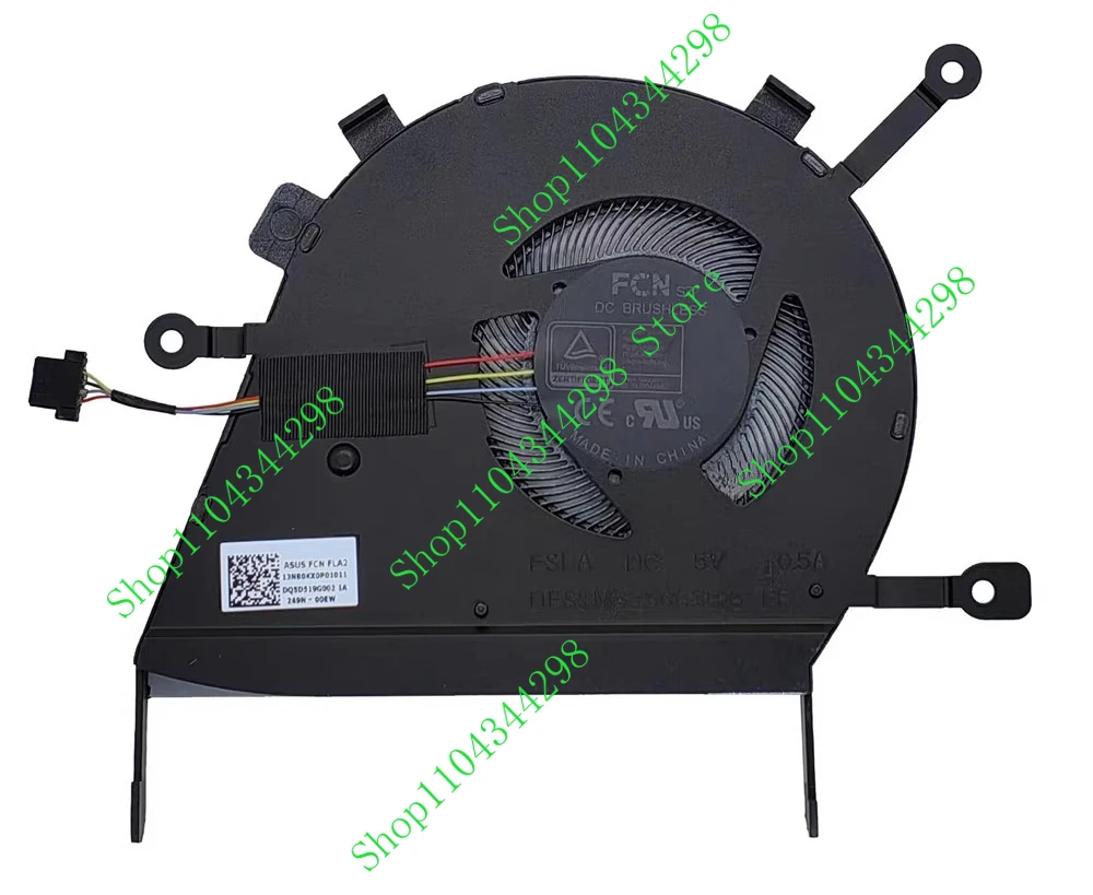 

DB New CPU Cooling Fan for Asus Q406D Q406DA UM462D UM462DA UX462FA UX462DA Q406DA-BR5T 13NB0KX0P01011 DFS5M325063B18 FLA2 DC 5V