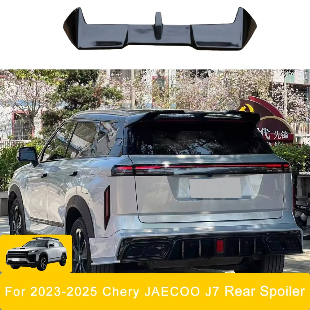 

Suitable for 2023 2024 2025 Chery JAECOO J7 Rear Spoiler Universal Fit All Petrol & PHEV Gloss Black No drill Installation