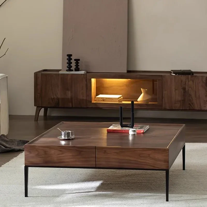 

Деревянные современные роскошные журнальные столики для гостиной, дома, минималистичные журнальные столики, скандинавский дизайн, наборы садовой мебели Stolik Kawowy