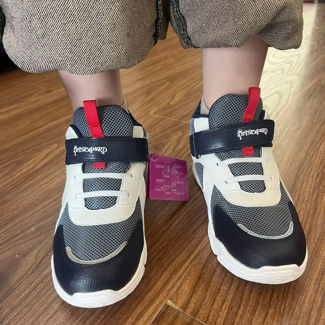 PRINCE PARD High Top Kids Sneakers Orthopedic Casual Shoes Spring Autumn Sporty School Tennis Footwear for Flatfeet