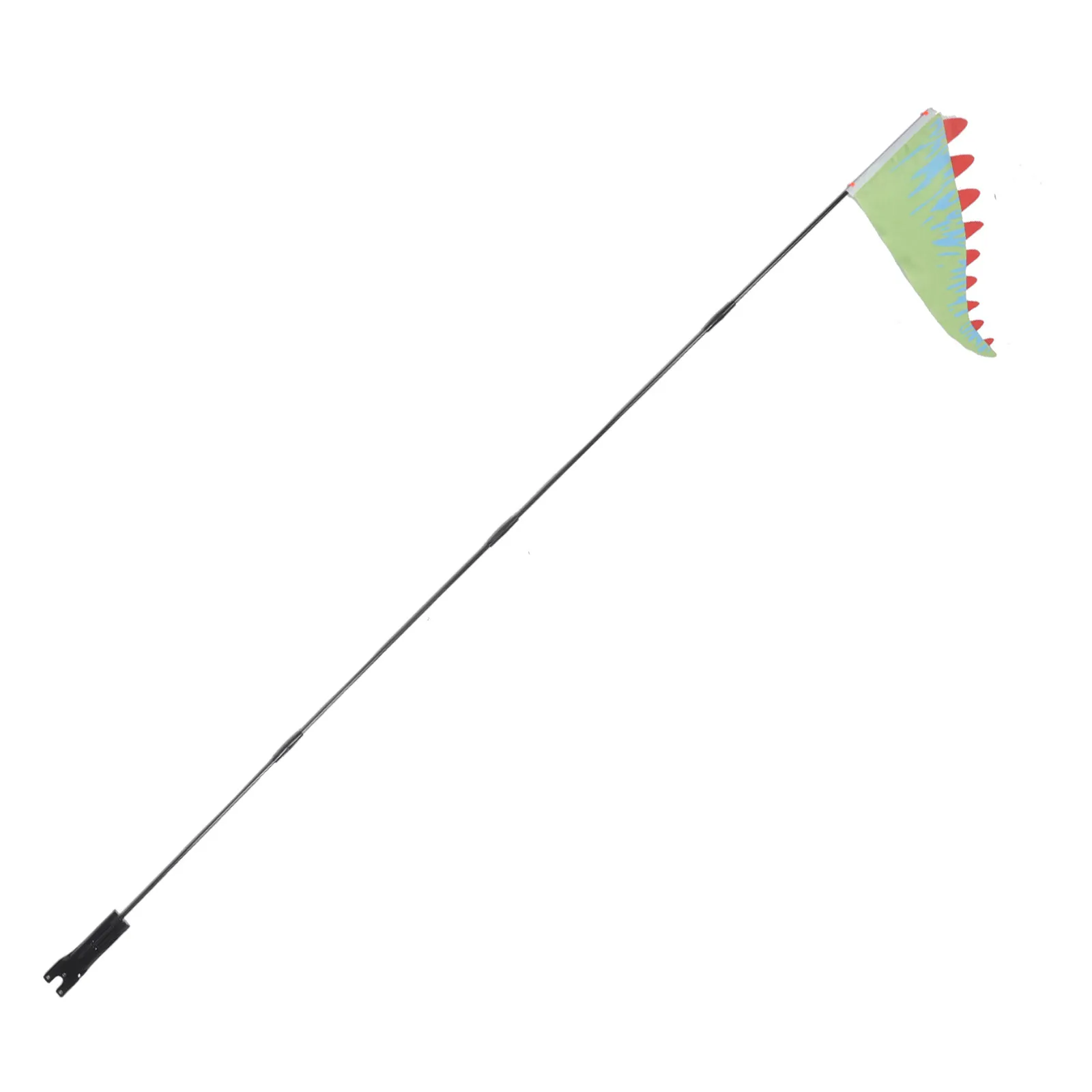 1Set Kids Dinosaur Bike Safety Flag with Pole High Visibility Outdoor Riding Accessories Child Bike Safety Flagpole for Scooter