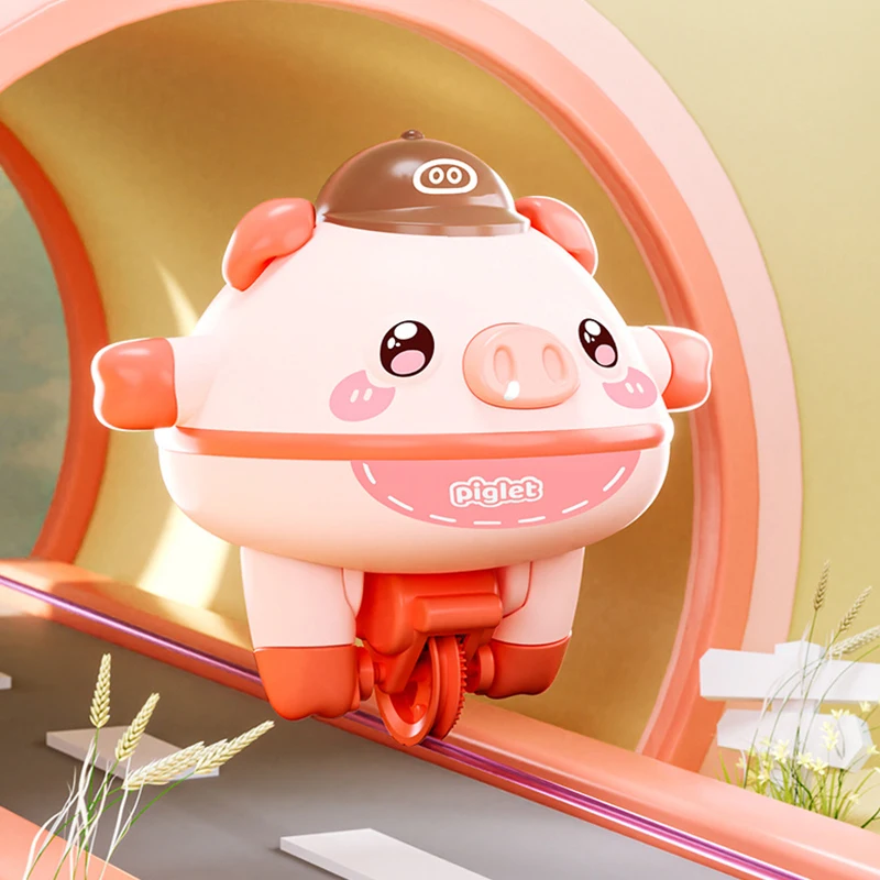 Novelty Tightrope Walking Tumbler,Cute,Balanced Pig Toy Gyro Cute Balance Pig Piglet Pig Walking Tightrope For Kids