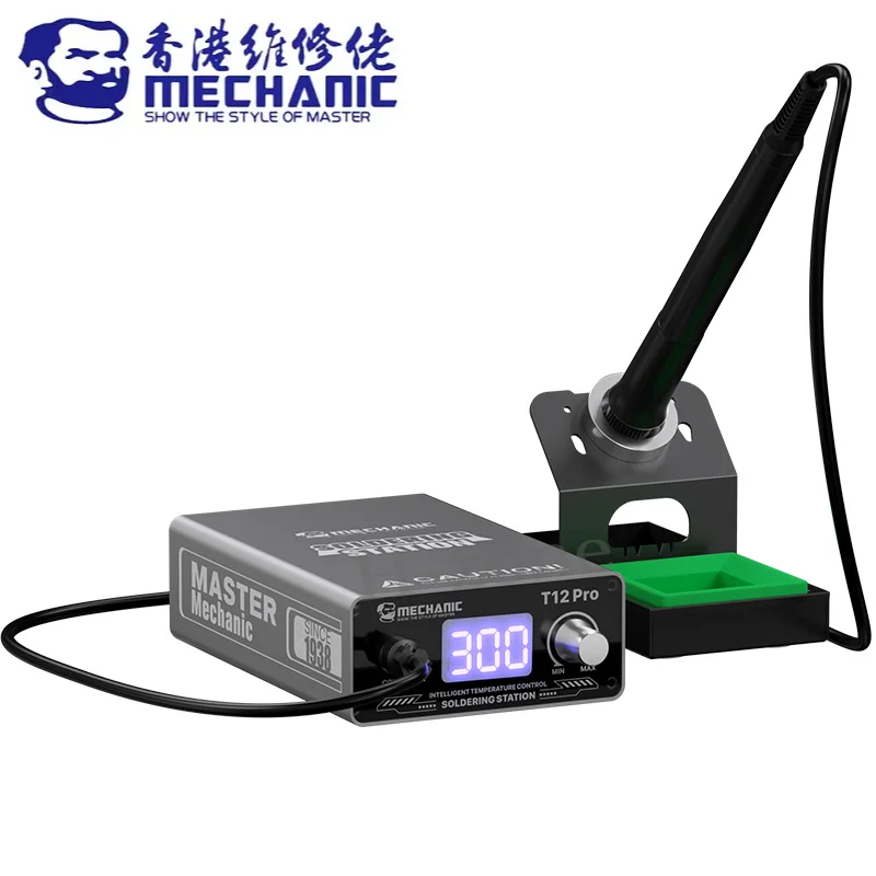 MECHANIC T12 PRO Smart Portable Soldering Station Fast Heating Intelligent Temp Control 75W High Power For Phone Repair Tools