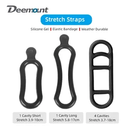 Silicone Gel Bandage Ties for Bicycle LED Lamps Handlebar Seatpost Install Headlight Rear Lamp Holder Rubber Stretch Straps