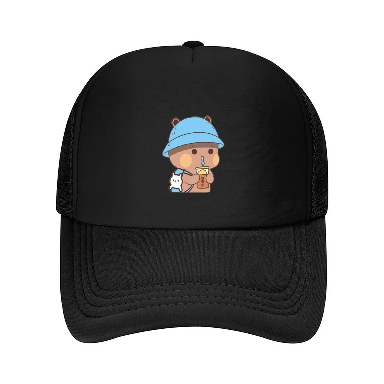 

bubu dudu panda-bubu-bear and panda bubu dudu balloon-PANDA BEAR HUGS LOVE Active Baseball Cap