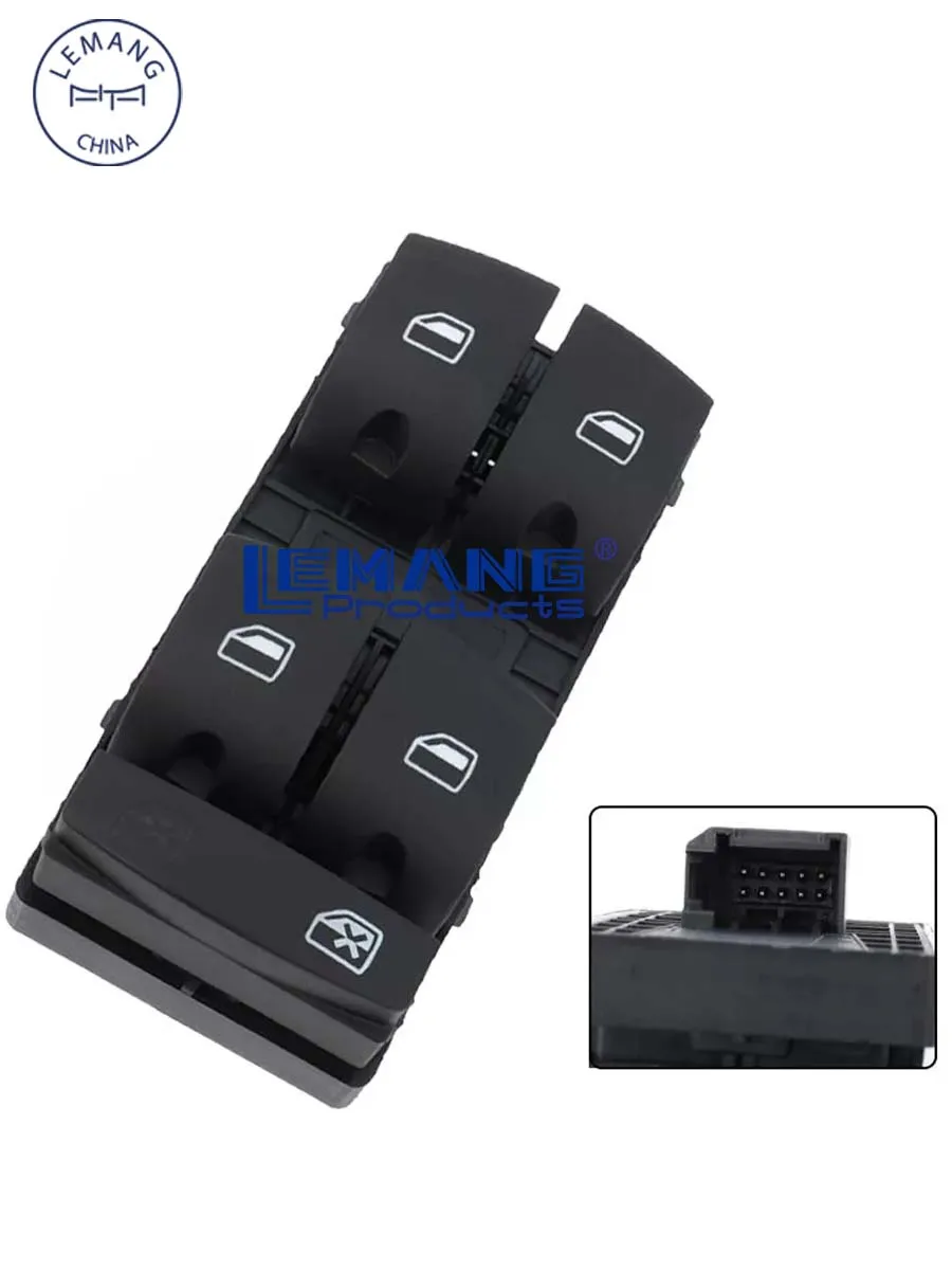 4F0959851C 4FD959851A Window Switch for 2006-2010 Audi A3 Front Left Driver Side LH New DWS683 4F09598515PR 1S13057 4F0959851