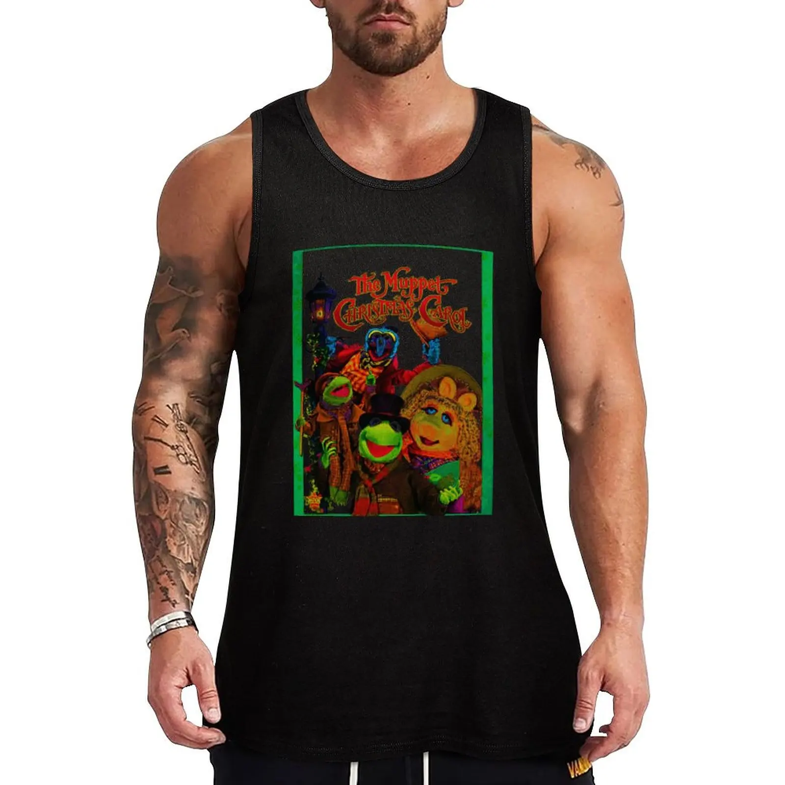 

The Muppet Christmas Carol 20th Anniversary Tank Top gym top Short sleeve bodybuilding t-shirt Sportswear for men