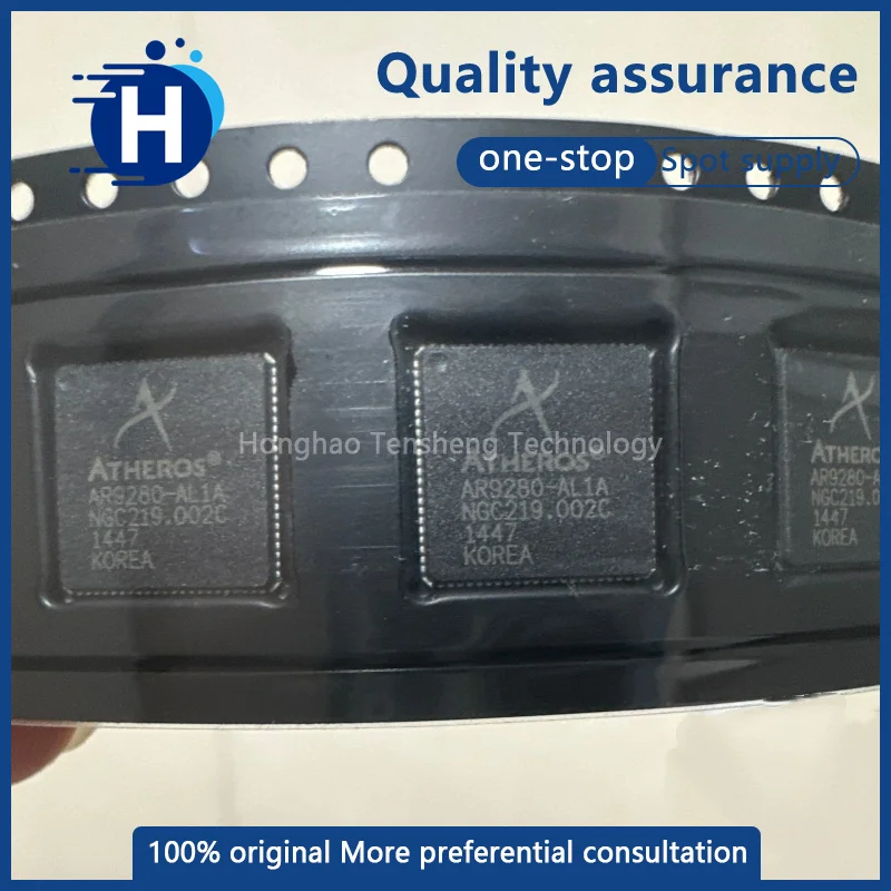 1 piece of high-quality AR9280-AL1A or AR9280-A Ethernet transceiver chip in a QFN88 package