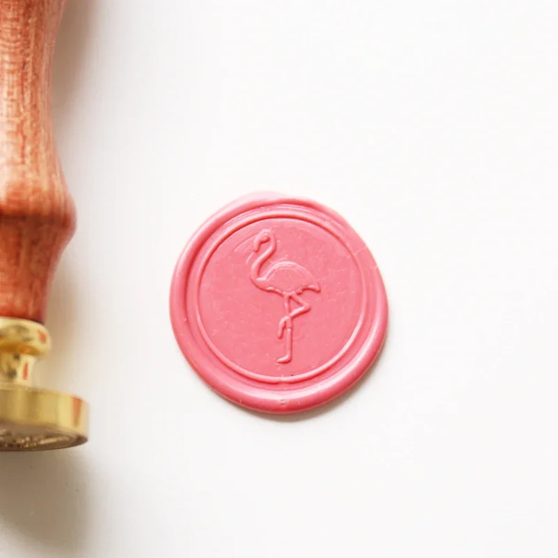 flamingo Wax Seal Stamp, wedding stamp ,party wax seal stamp,initial wax seal stamp set