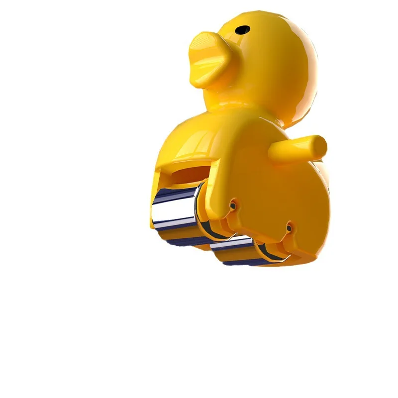 

Children's Yellow Duck Automatic Stair Climbing Track Electric Sound Light Band Music Puzzle Toy