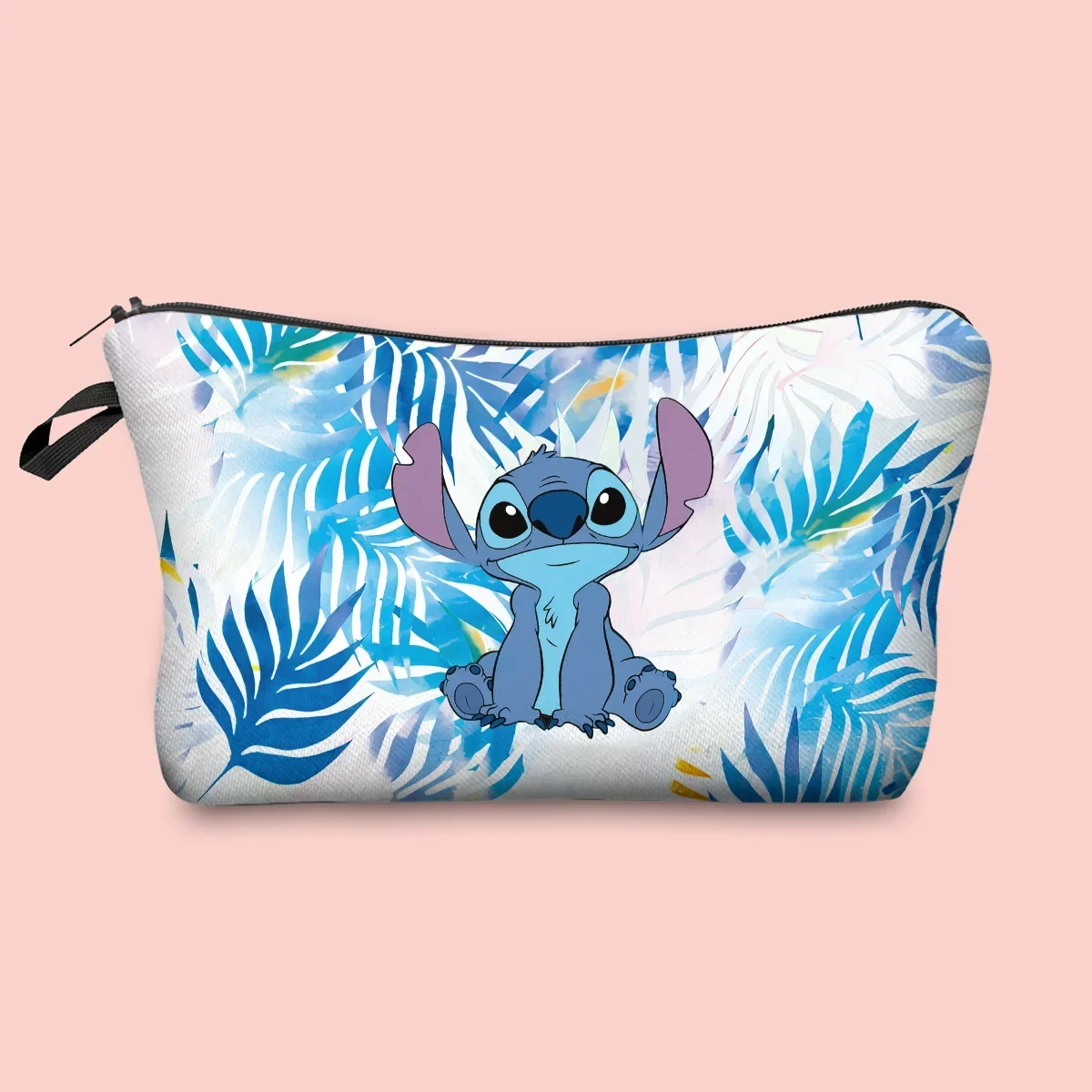 Disney Stitch Makeup Bag Anime Figure Angel & Stitchs Love Kawaii Cosmetic Bag Stich Wash Bag astuccio per ragazze donna regali