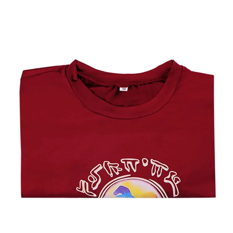 فيلم حراس المجرة المجلد 3 تأثيري حلي ستار لورد قميص بيتر جيسون كويل تأثيري الأحمر تي شيرتات قصيرة الاكمام للكبار #5