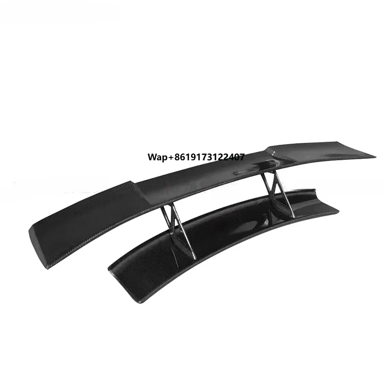 Suitable for  650s carbon fiber modification bkss model double-layer tail wing gt rear spoiler stabilizer wing