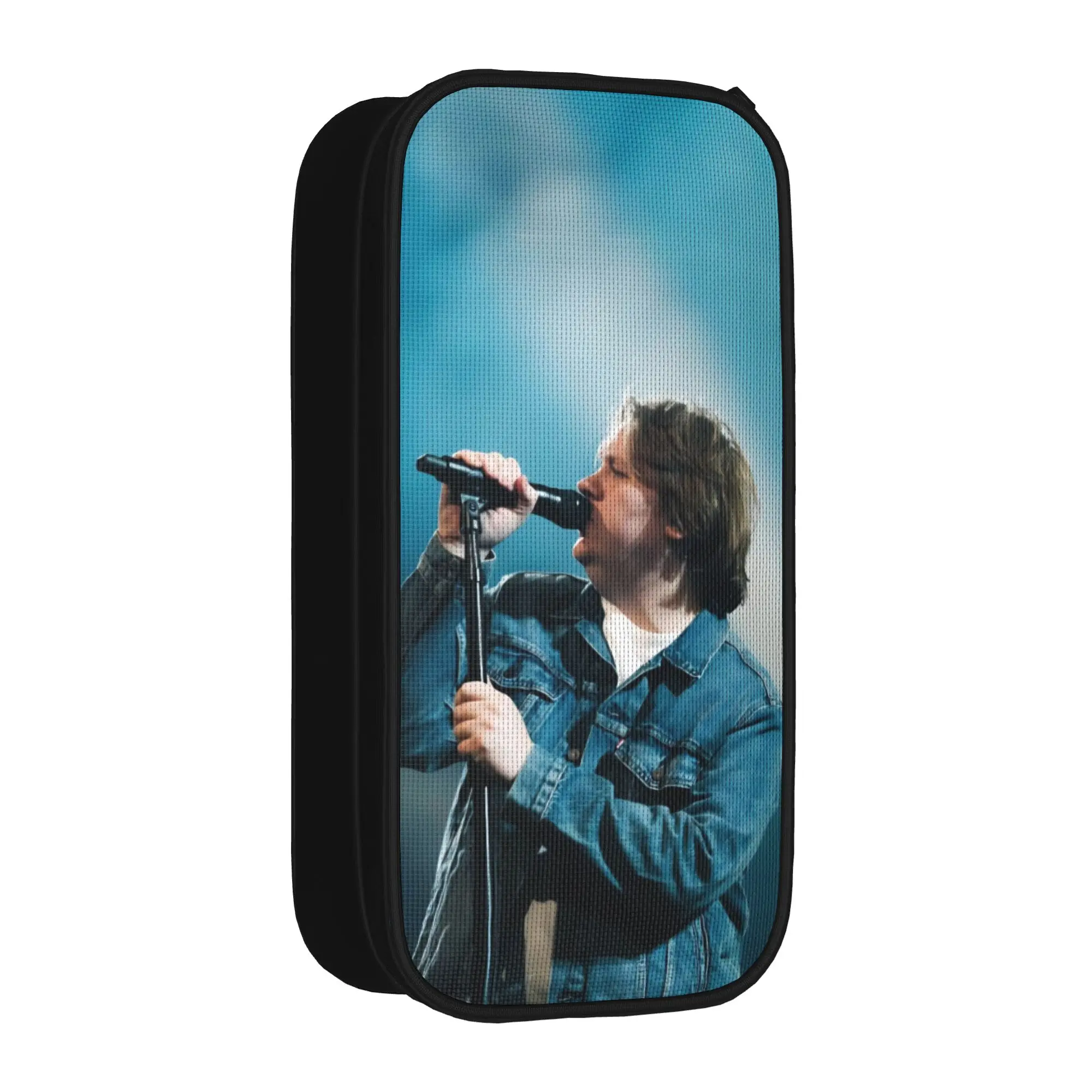 Large Pen Box Lewis Capaldi Tour 2026 Merch  Double Layer Pencil Box Girl Makeup Bags Birthday Gift
