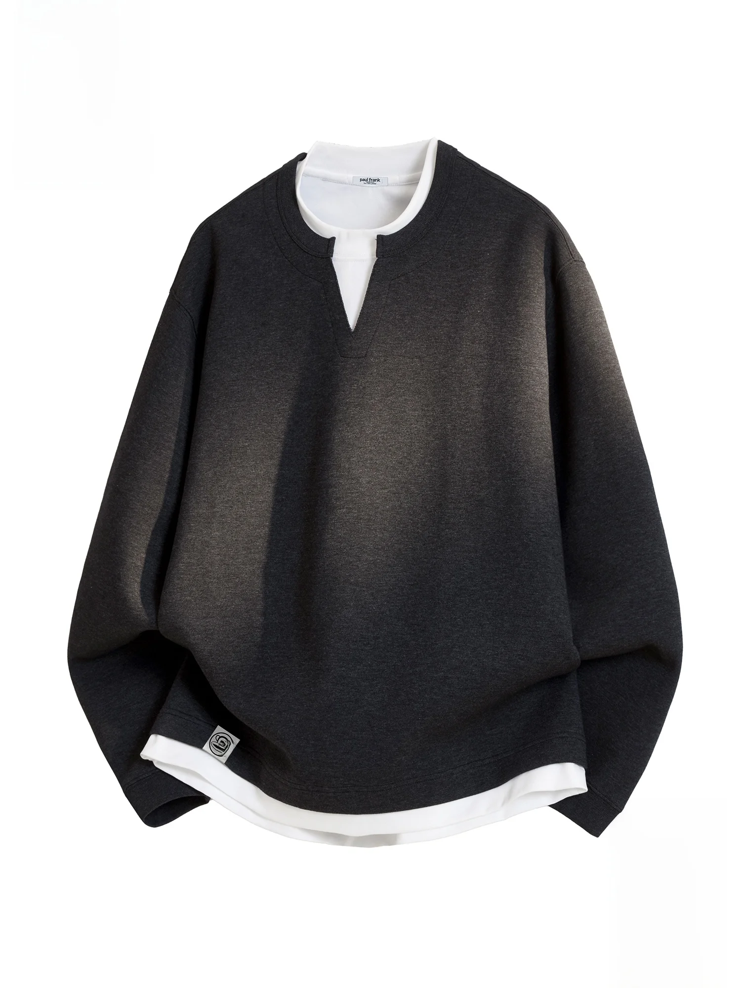 

Мужской вязаный свитшот Paul Frank Monkey свободного кроя с круглым вырезом, повседневный, комфортный, теплый, зимний, имитация двухслойности