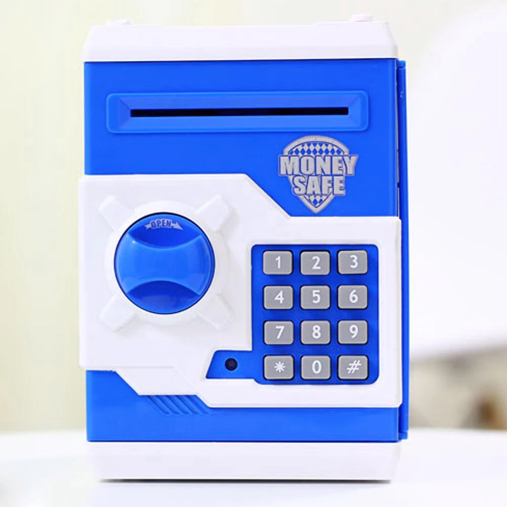 Cash Saving Safe Deposit No Battery Money Box Natural Resin Multi-function Creative Flash Indication Deposit Banknote