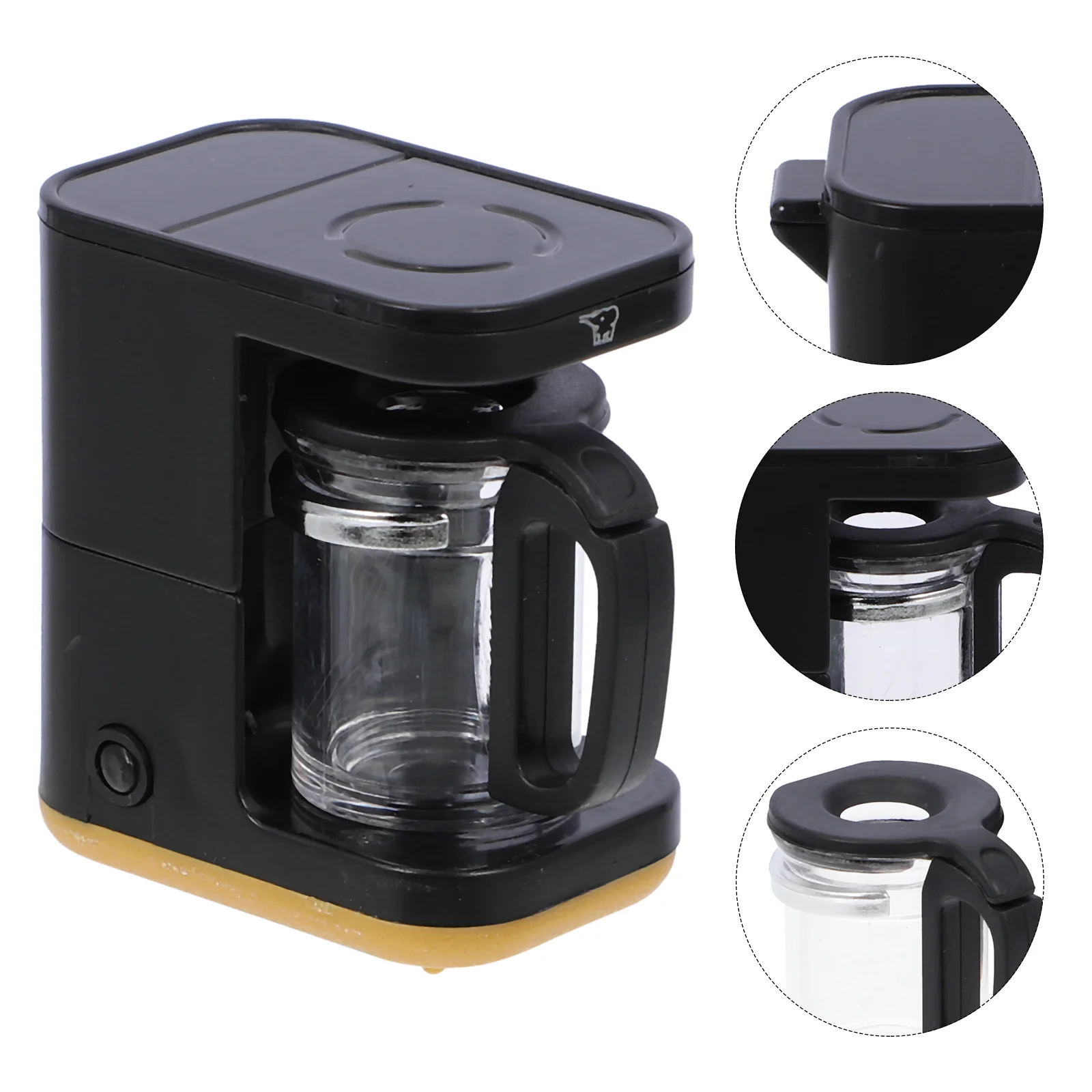 Coffee Machine Model Toys Plastic Adornment Miniature Decor House Appliance Simulation Lifelike
