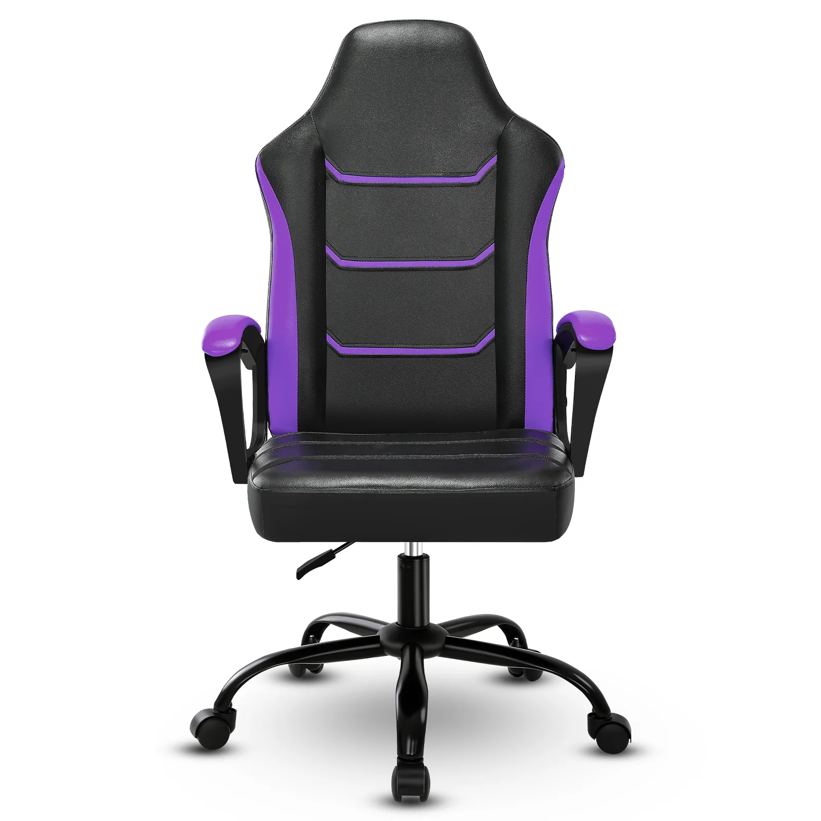 Ergonomic Computer Gaming Chair, Home Office Chair with PU Leather Lumbar Support, Height Adjustable Video Game Chair