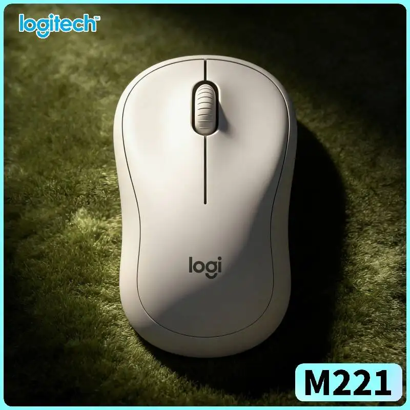 Logitech M221 Ergonomic Wireless Mouse - 10m Working Range, Light Frame, Soft Clicks, Windows Mac Linux PCs