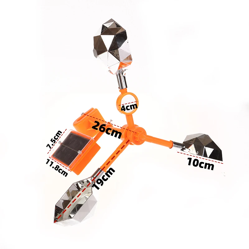 1pcs Wind-driven Harmless 360 Degree Rotation Reflective Anti-Bird Visual Bird Scarer Keep Pigeon Woodpecker Away Bird Repellent