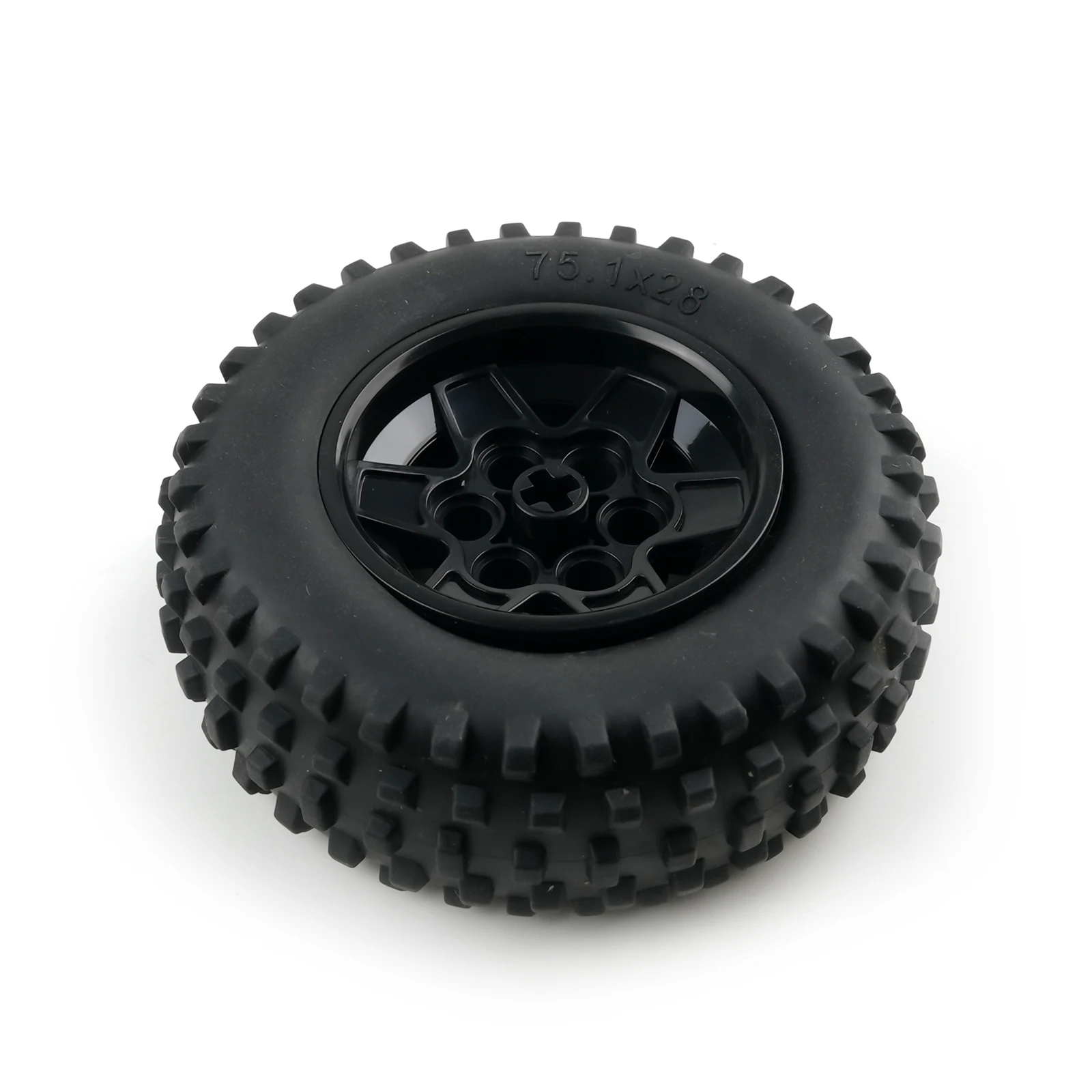 75.1x28mm Tire Hub Small Particle Building Blocks Parts Compatible with 69909/56908 Wheels Model MOC Bricks DIY Toys Accessories