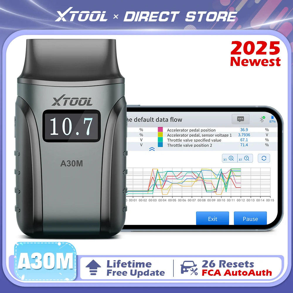 XTOOL A30M AD20PRO OBD2 сканер