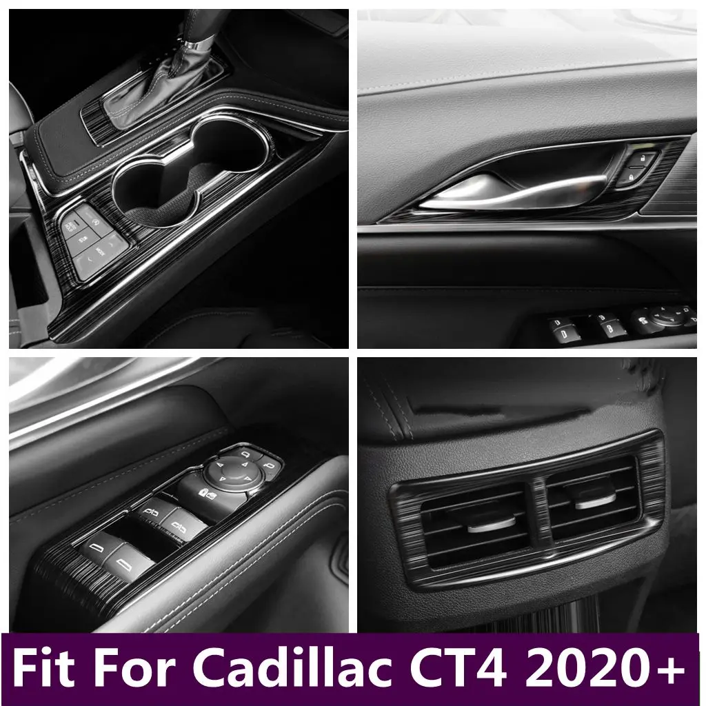 

Door Handle Bowl / Window Lift Button / Water Cup Holder / Gear Box / Air Condition Vent Cover Trim For Cadillac CT4 2020 - 2022