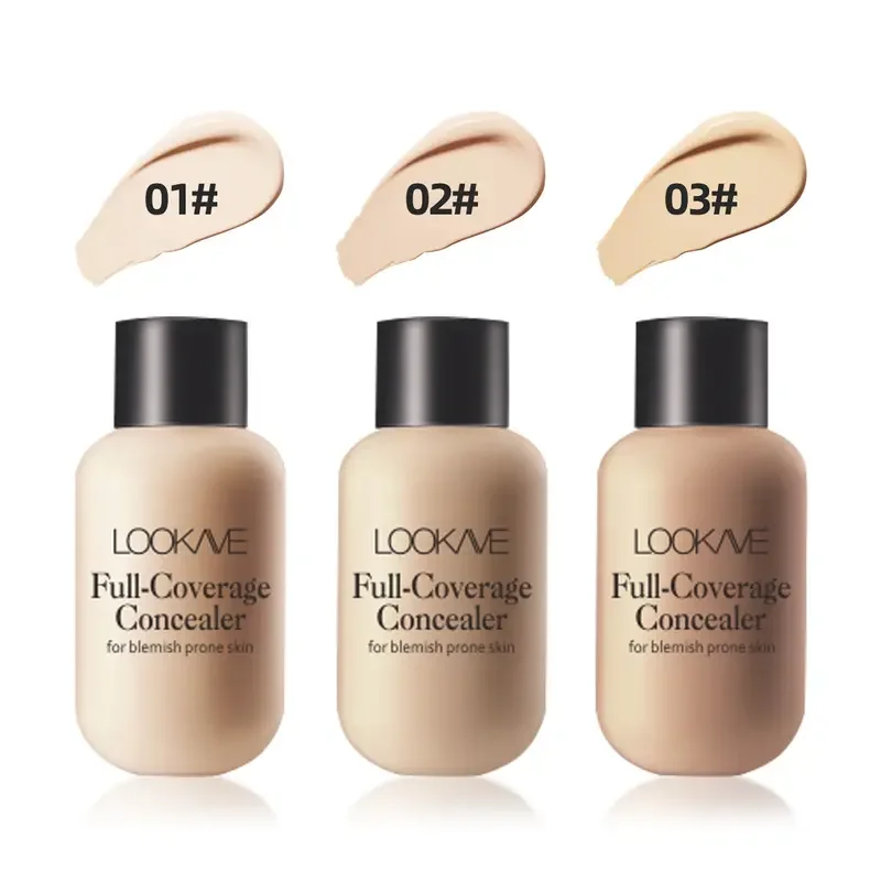 Lightweight and Compact Mini Liquid Concealer-High Coverage for Acne,Ddark Circles and Blemishes,Travel-Friendly FaceMakeup Base image 3