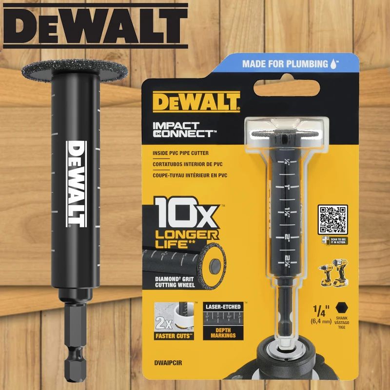 DEWALT DWAIPCIR Impact Connect Inside Cutting Tool Accessories Part 34MM With Scale For PVC PIPE Cutter